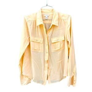 J. Crew Silk Button Down Shirt